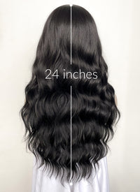 Black Wavy Synthetic Hair Wig NS480