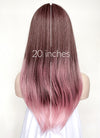 Two Tone Pink Straight Synthetic Hair Wig NS496
