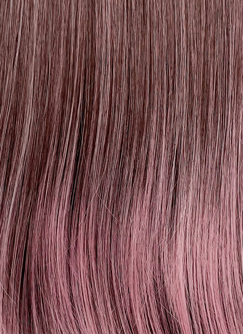 Two Tone Pink Straight Synthetic Hair Wig NS496