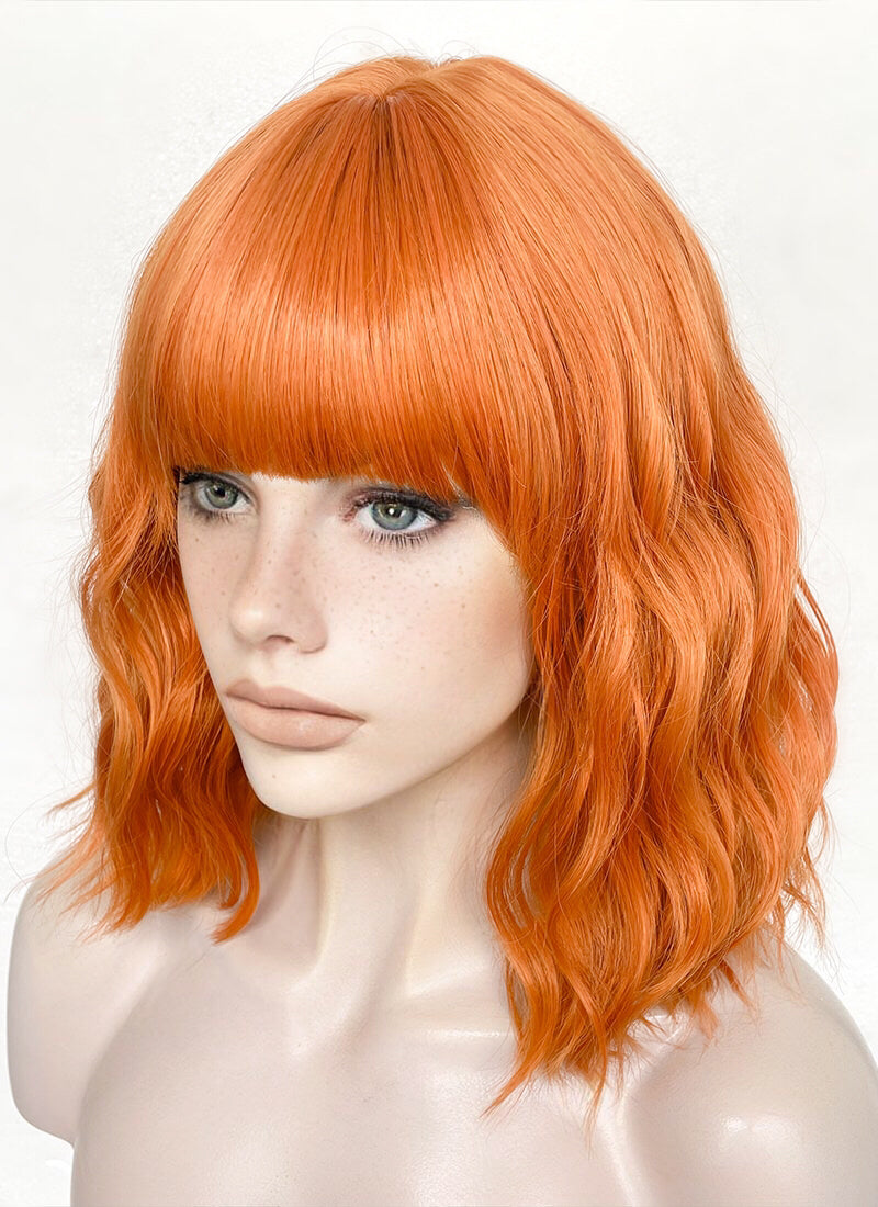 Orange Wavy Synthetic Hair Wig NS503