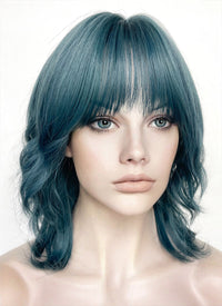 Green Wavy Synthetic Hair Wig NS510