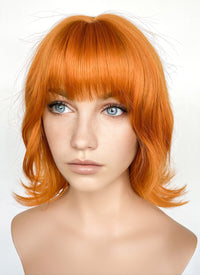 One Piece Nami Orange Wavy Flip Synthetic Hair Wig NS515