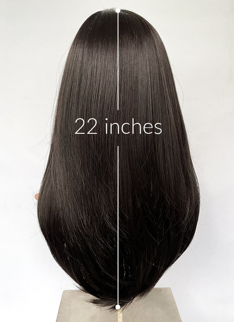 Brunette Straight Synthetic Hair Wig NS526