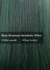 Dark Green Straight Synthetic Hair Wig NS284