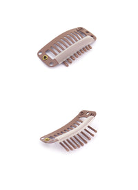 Black / Light Brown / Dark Brown / Cream 9 Teeth Snap Clips - Wig Is Fashion Australia