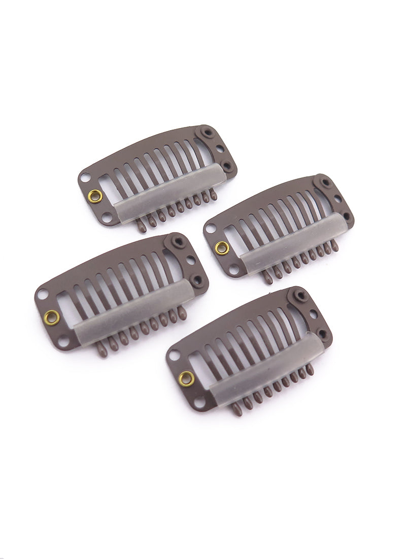 Black / Light Brown / Dark Brown / Cream 9 Teeth Snap Clips - Wig Is Fashion Australia