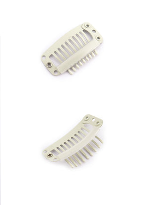Black / Light Brown / Dark Brown / Cream 9 Teeth Snap Clips - Wig Is Fashion Australia