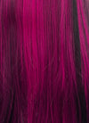 Monster High Draculaura Black Mixed Magenta Straight Synthetic Hair Wig TB1660