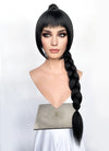 Baldur's Gate 3 Shadowheart Black Straight Synthetic Hair Wig With Ponytail Extension TB1662