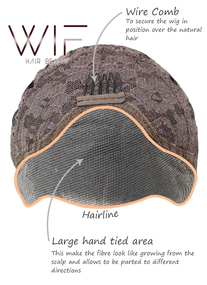 Straight Yaki White Lace Front Synthetic Wig LF701B - Wig Is Fashion Australia