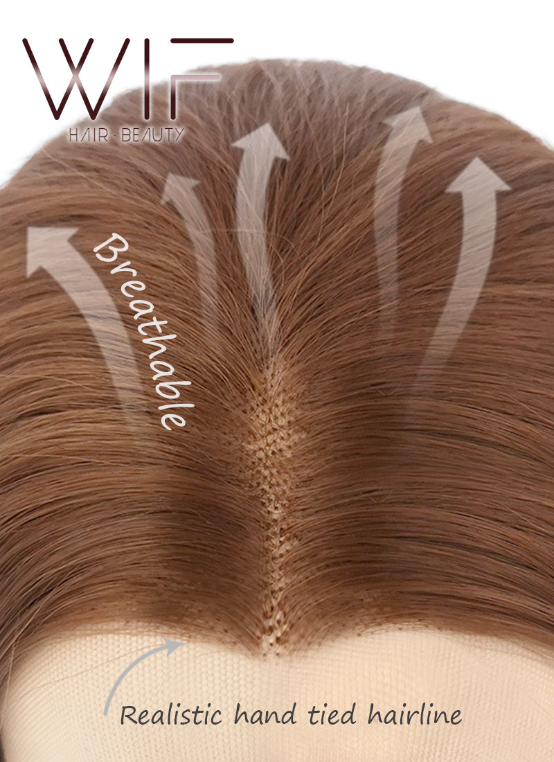 Straight Yaki White Lace Front Synthetic Wig LF624B - Wig Is Fashion Australia