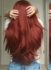 Auburn Straight Lace Front Synthetic Wig LF009 - Wig Is Fashion Australia